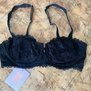 Savage X Fenty Midnight Floral Lace Bra